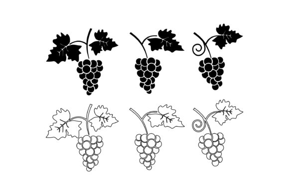 Elevate Designs with Grapes Icons