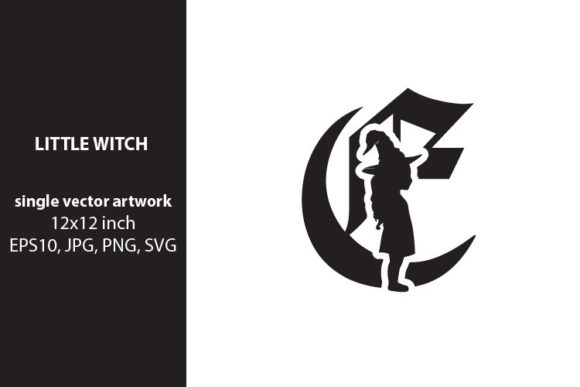 Elevate Designs with Little Witch Letter E
