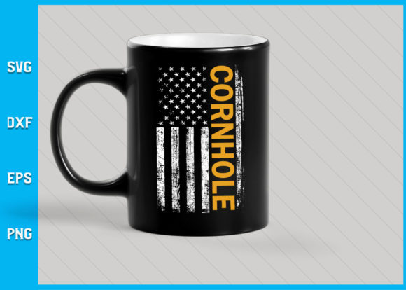 Elevate Your DIY Projects with the Cornhole American USA Flag SVG File