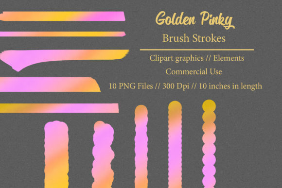 Elevating Digital Design with Golden Pinky Brush Strokes: A Comprehensive Guide to High-Resolution Assets