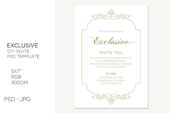 Elevating Event Design with the Scroll Frame Invitation Card
