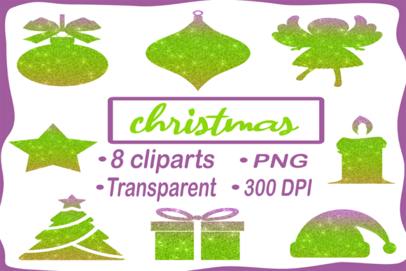 Evaluating Gold and Green Christmas Cliparts for Professional and Personal Design Projects