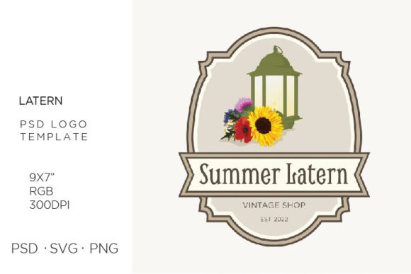 Evaluating the Lantern and Flowers PSD DIY Logo for Custom Branding and Craft Projects