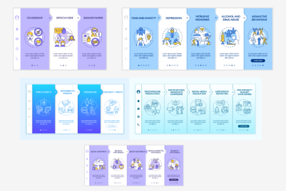 Hate Speech Prevention Templates Bundle for Designers