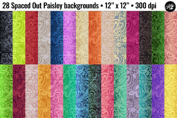Integrating 28 Spaced Out Paisley Metallic Designs into Professional Creative Workflows