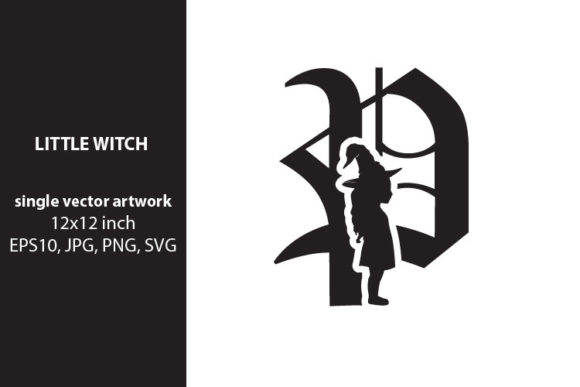 Little Witch Monogram P: A Playful Branding Asset