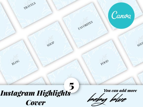 Mastering Your Profile Aesthetic with an Instagram Highlight Cover Template Blue