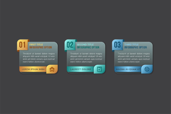 Streamlining Presentations with the Rectangle Infographic Three Steps Template