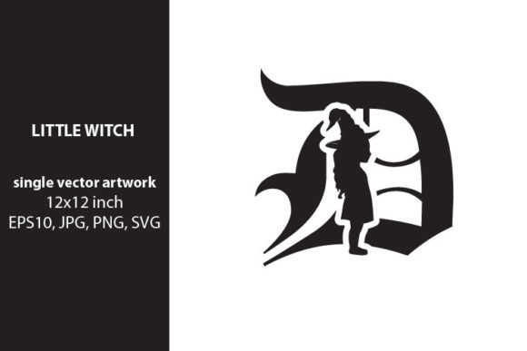 Unlocking Creative Potential: A Guide to the Little Witch Monogram Letter D and Single Vector Artwork