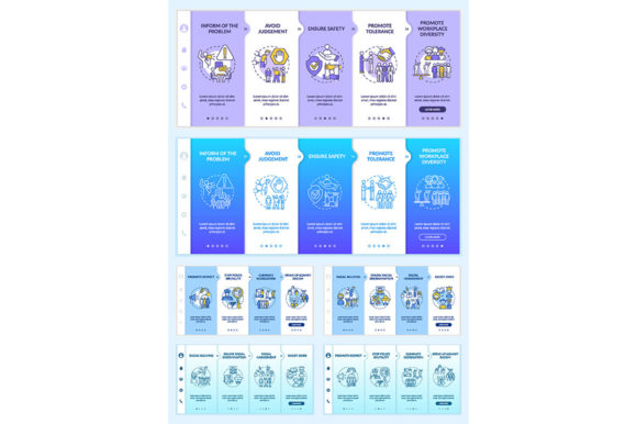 Visualizing Change: The Racism in Society Onboarding Vector Set