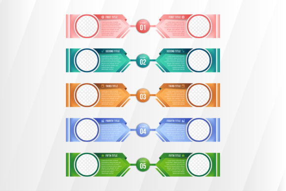 Visualizing Success: The Power of the Five Arrow Step Infographic in Modern Strategy